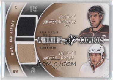 2011-12 SPx - Winning Combos #WC-GR - Ryan Getzlaf, Bobby Ryan