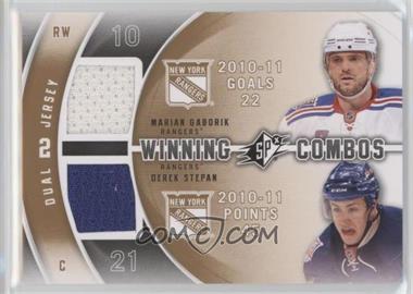 2011-12 SPx - Winning Combos #WC-GS - Derek Stepan, Marian Gaborik