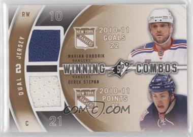 2011-12 SPx - Winning Combos #WC-GS - Derek Stepan, Marian Gaborik