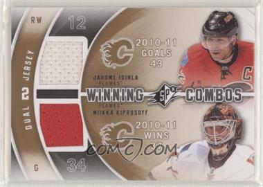 2011-12 SPx - Winning Combos #WC-IK - Jarome Iginla, Miikka Kiprusoff