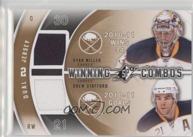 2011-12 SPx - Winning Combos #WC-MS - Drew Stafford, Ryan Miller