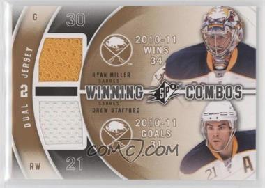 2011-12 SPx - Winning Combos #WC-MS - Drew Stafford, Ryan Miller