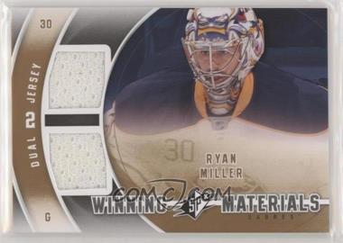 2011-12 SPx - Winning Materials #WM-RM - Ryan Miller