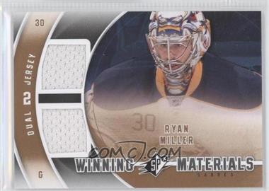 2011-12 SPx - Winning Materials #WM-RM - Ryan Miller