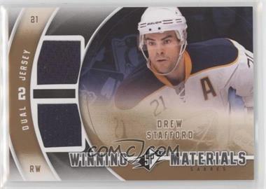 2011-12 SPx - Winning Materials #WM-SF - Drew Stafford