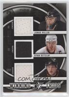 Jonas Hiller, Ryan Getzlaf, Bobby Ryan #/50