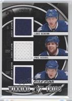 Luke Schenn, Phil Kessel, Nikolai Kulemin #/50