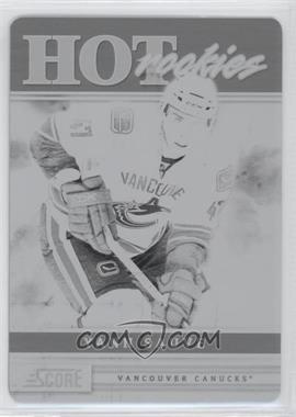 2011-12 Score - [Base] - Printing Plate Black #534 - Hot Rookies - Yann Sauve /1