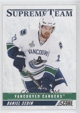 2011-12 Score - Supreme Team #7 - Daniel Sedin