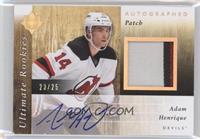 Autographed Ultimate Rookies - Adam Henrique [Noted] #/25