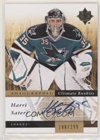 Autographed Ultimate Rookies - Harri Sateri #/299