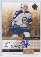 Autographed Ultimate Rookies - Carl Klingberg #/299