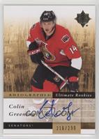 Autographed Ultimate Rookies - Colin Greening #/299