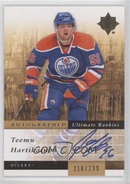 2011-12 Ultimate Collection - [Base] #130 - Autographed Ultimate Rookies - Teemu Hartikainen /299