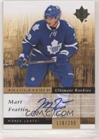 Autographed Ultimate Rookies - Matt Frattin #/299