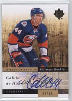 Autographed Ultimate Rookies - Calvin de Haan #/99