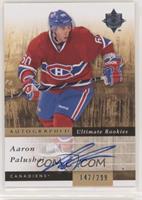 Autographed Ultimate Rookies - Aaron Palushaj #/299