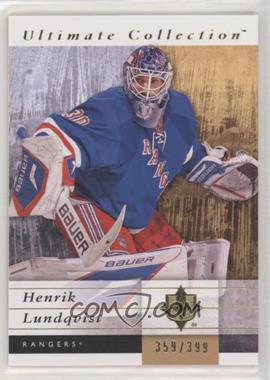 2011-12 Ultimate Collection - [Base] #41 - Henrik Lundqvist /399