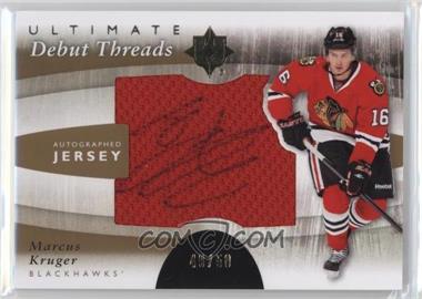2011-12 Ultimate Collection - Debut Threads - Autographs #DT-MK - Marcus Kruger /50