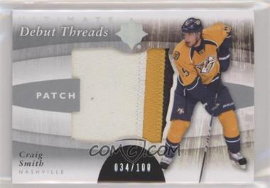 2011-12 Ultimate Collection - Debut Threads - Patch #DT-CS - Craig Smith /100