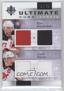 2011-12 Ultimate Collection - Ultimate Duos Jerseys #UDJ-KP - Ilya Kovalchuk, Zach Parise /50