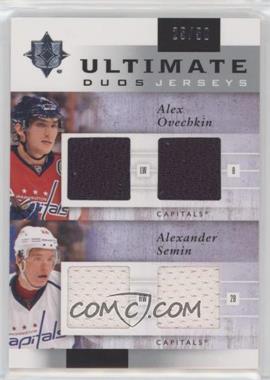 2011-12 Ultimate Collection - Ultimate Duos Jerseys #UDJ-OS - Alex Ovechkin, Alexander Semin /50