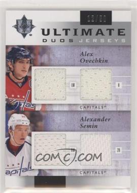 2011-12 Ultimate Collection - Ultimate Duos Jerseys #UDJ-OS - Alex Ovechkin, Alexander Semin /50