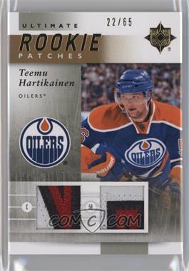 2011-12 Ultimate Collection - Ultimate Rookie Jerseys - Patches #URJ-TH - Teemu Hartikainen /65