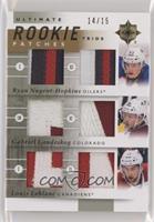 Ryan Nugent-Hopkins, Gabriel Landeskog, Louis Leblanc #/15