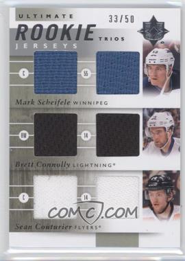 2011-12 Ultimate Collection - Ultimate Rookie Trios #URJ3-CANF - Mark Scheifele, Brett Connolly, Sean Couturier /50