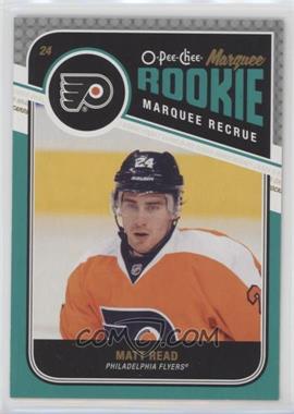 2011-12 Upper Deck - 2011-12 O-Pee-Chee Update #621 - Matt Read