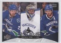 Daniel Sedin, Roberto Luongo, Ryan Kesler