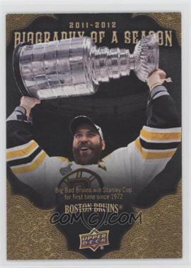 2011-12 Upper Deck - Biography of a Season #BOS3 - Zdeno Chara