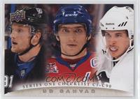 Steven Stamkos, Alex Ovechkin, Sidney Crosby