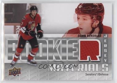 2011-12 Upper Deck - Rookie Materials #RM-DR - David Rundblad