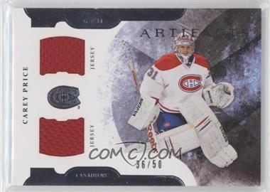 2011-12 Upper Deck Artifacts - [Base] - Horizontal Variation Jersey/Jersey #31 - Carey Price /50