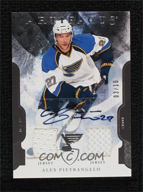 2011-12 Upper Deck Artifacts - [Base] - Jersey/Jersey Autograph #67 - Alex Pietrangelo /10