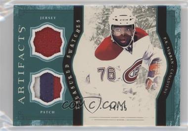 2011-12 Upper Deck Artifacts - Treasured Swatches - Green Jersey/Patch #TS-PS - P.K. Subban /35