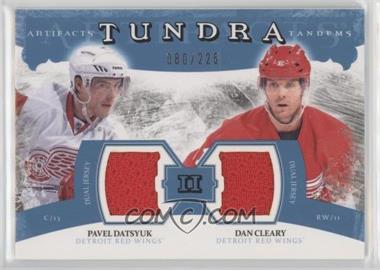 2011-12 Upper Deck Artifacts - Tundra Tandems Dual Jerseys - Blue #TT2-CD - Pavel Datsyuk, Dan Cleary /225