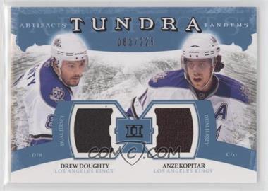 2011-12 Upper Deck Artifacts - Tundra Tandems Dual Jerseys - Blue #TT2-KD - Drew Doughty, Anze Kopitar /225