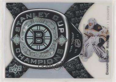 2011-12 Upper Deck Black Diamond - Boston Bruins Stanley Cup Championship Rings #CRB-1 - Tim Thomas