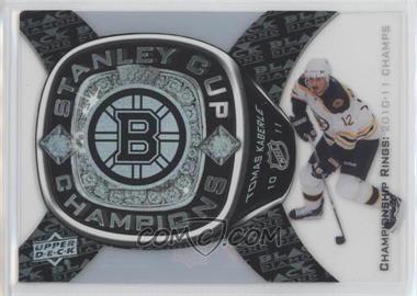 2011-12 Upper Deck Black Diamond - Boston Bruins Stanley Cup Championship Rings #CRB-15 - Tomas Kaberle