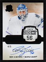 Auto Rookie Patch - Ben Scrivens #/5