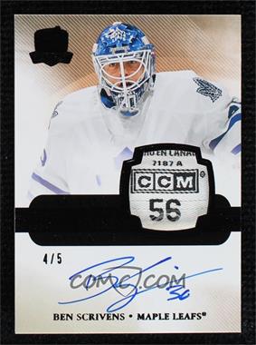 2011-12 Upper Deck The Cup - [Base] - Black Tag #160 - Auto Rookie Patch - Ben Scrivens /5