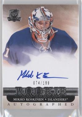 2011-12 Upper Deck The Cup - [Base] #108 - Autographed Rookie - Mikko Koskinen /199