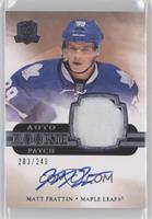 Auto Rookie Patch - Matt Frattin #/249