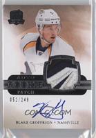 Auto Rookie Patch - Blake Geoffrion #/249