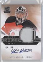 Auto Rookie Patch - Keith Kinkaid #/249