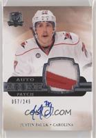 Auto Rookie Patch - Justin Faulk #/249