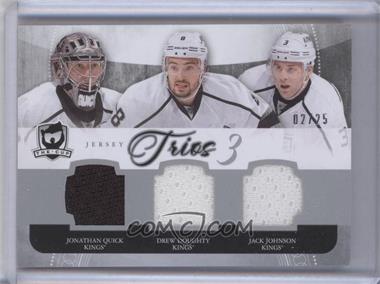 2011-12 Upper Deck The Cup - Cup Trios #C3-KINGS - Jonathan Quick, Drew Doughty, Jack Johnson /25